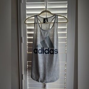 Adidas Heather Gray Athletic Tank Size S